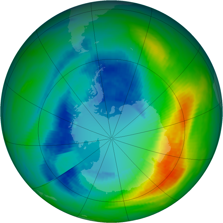 Ozone Map 1988-08-31